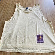 Vintage 80s Op Tank Top Shirt Surf Yellow USA Made Ocean Pacific Beach Size XL