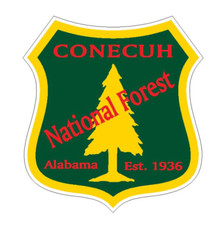 5" conecuh national forest bumper sticker decal usa made