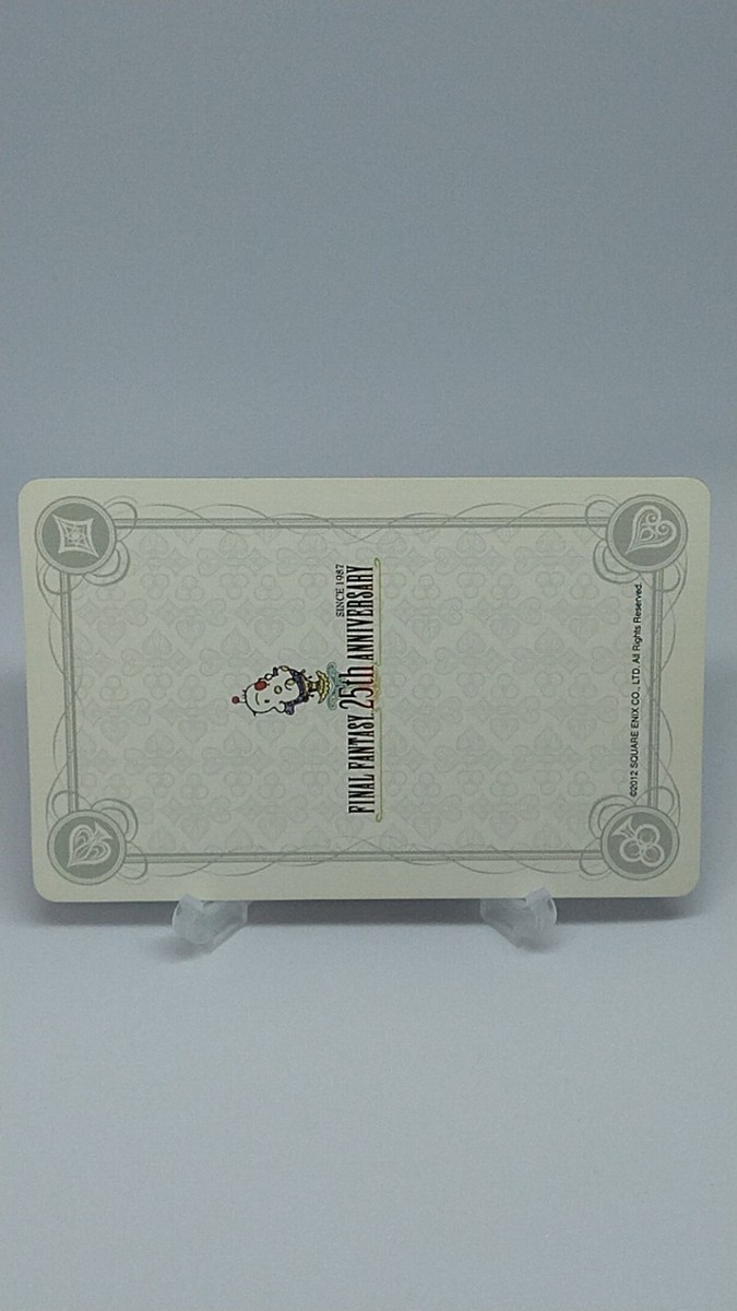 Final Fantasy 25th Anniversary Playing Cards Club 3 Square