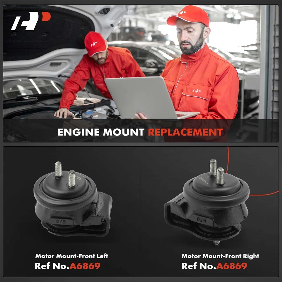 2 передних боковых крепления двигателя A-Premium для Suzuki Grand Vitara 2006 2007 2008 2,7 л - Изображение 2 из 4