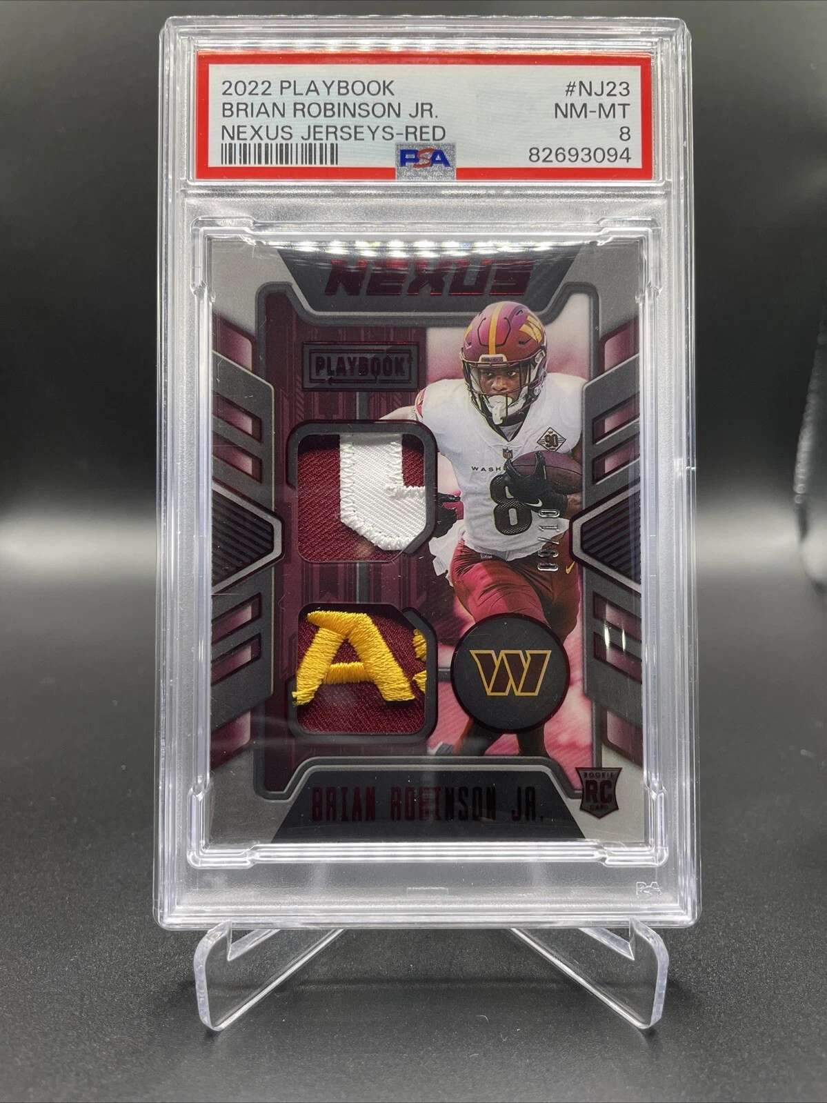 Brian Robinson Jr. Panini Playbook Nexus Jerseys #NJ23 Red