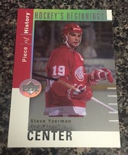 2003-03 Upper Deck Steve Yzerman Hockey's Beginnings Piece Of History #HB3 Card