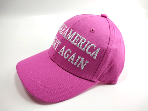 Donald Trump Make America Great Again PINK Hat Buckle Back Adjustable Cap - Picture 3 of 12