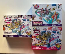 5 Surprise Mini Brands Lot of 3 - Includes Mini Mart Series 2 Series 3 Toy Shop
