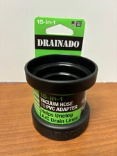 Drainado INV-01 15-in-1 Vacuum Hose to A/C PVC Condensate Drain Adapter