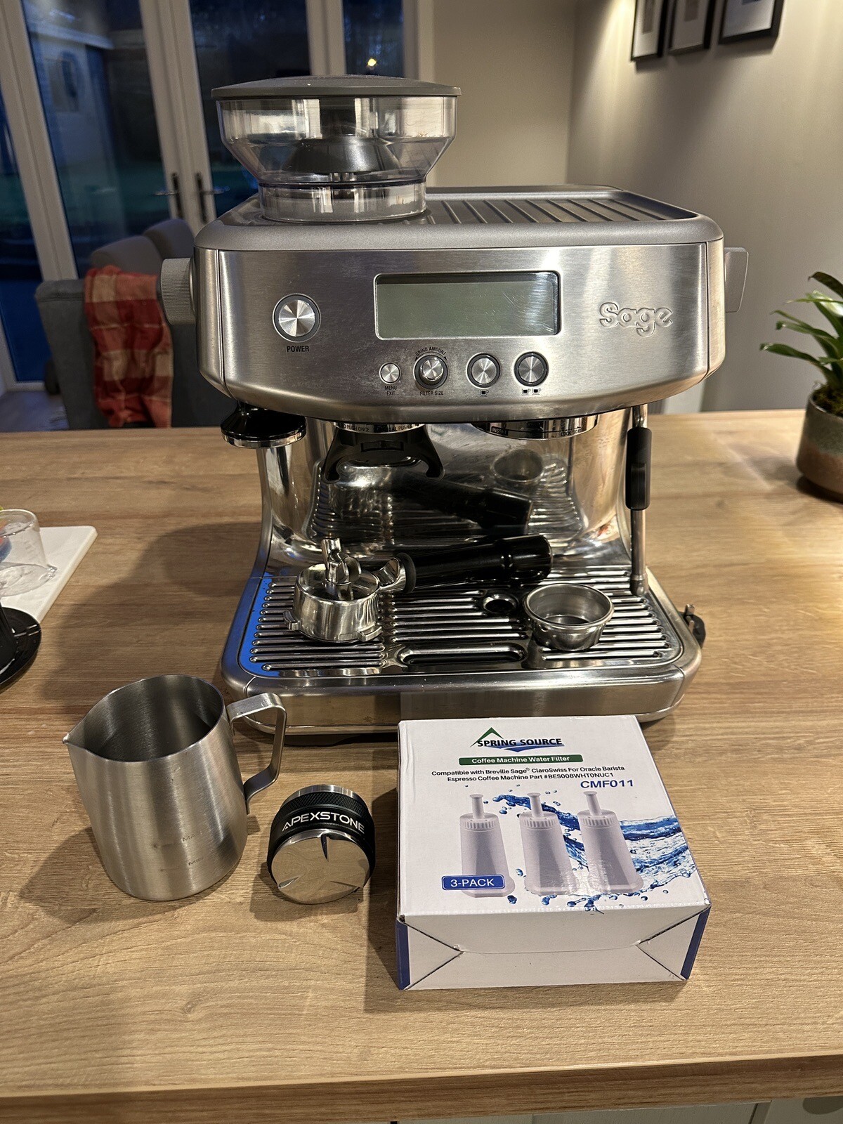 SAGE the Barista Pro Espresso Coffee Machine Brushed Stainless Steel