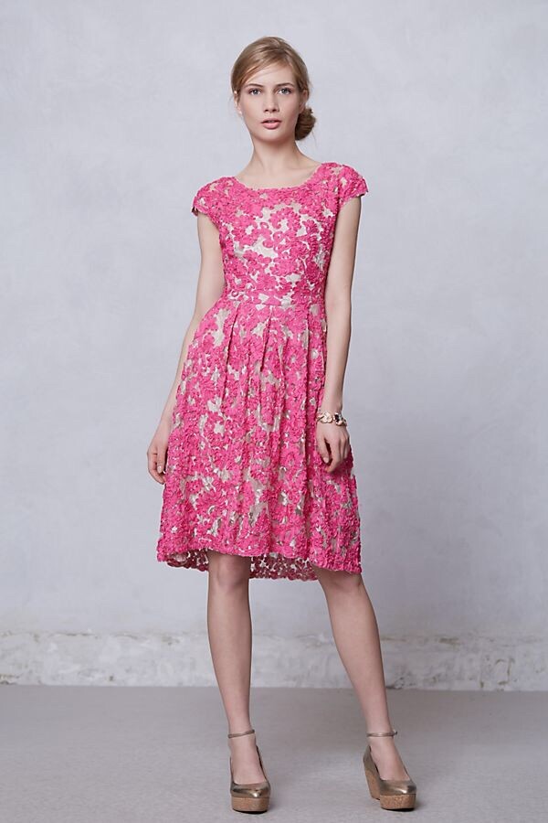 Anthropologie Yoana Baraschi Jardim Lace Dress, Size 2