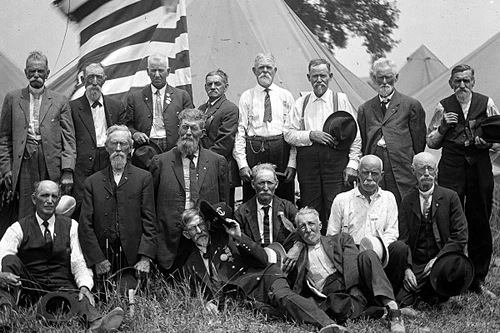 New 5x7 Civil War Photo: Veterans of the Grand Army of the Republic, Gettysburg