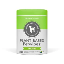 Plant-Based PetWipes 200 Wipes - Biobased Sustainable Big & Thick Pet Wipes f...