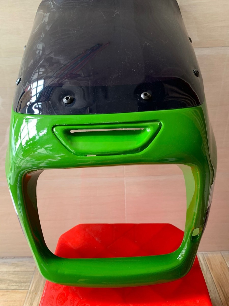 パーツ ZRX1100/1200 Front Upper Nose Headlight Fairing Cover+Windshield For