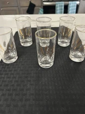 Vintage Juice Glasses Homer Laughlin Wheat