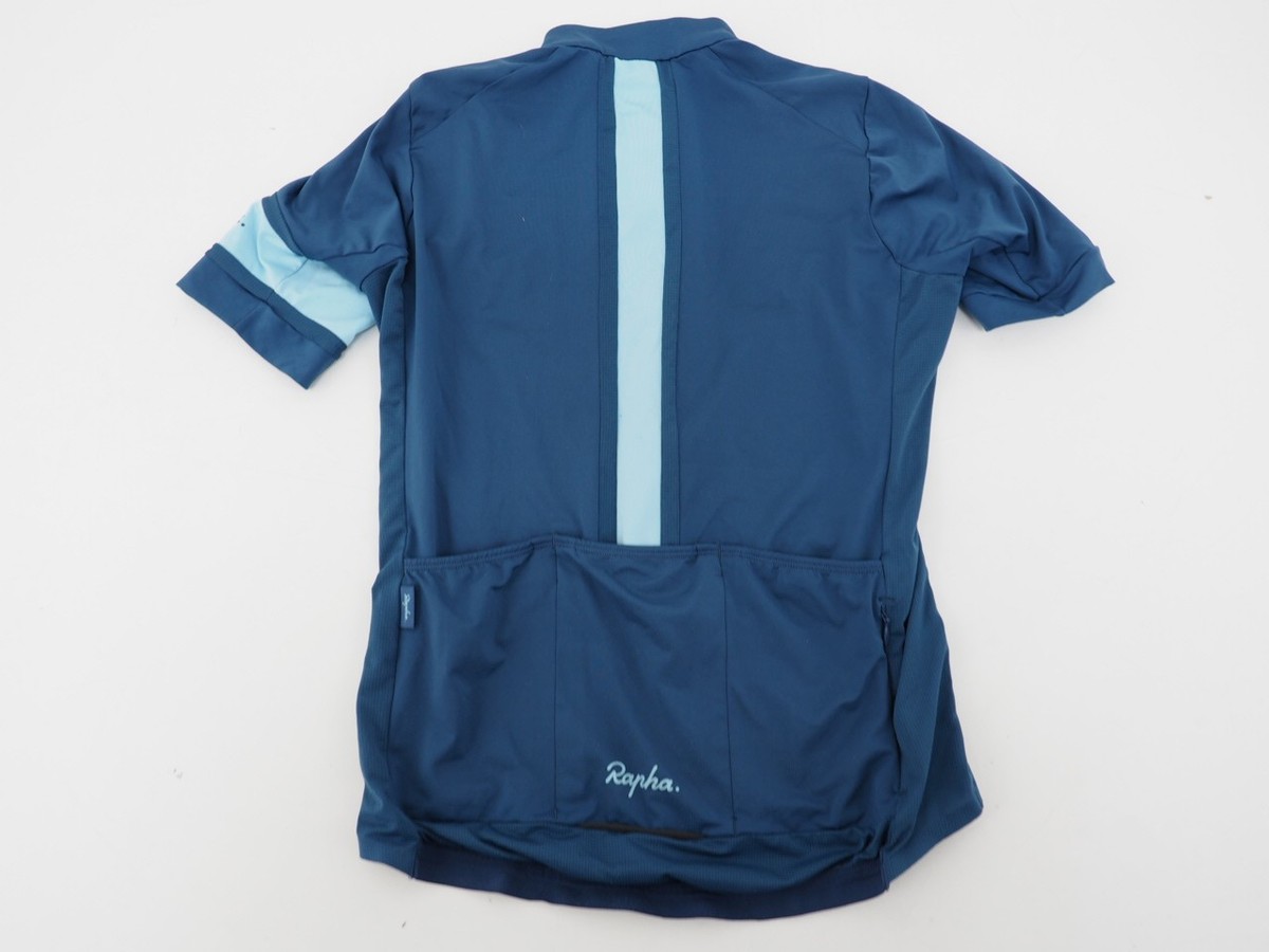 Rapha Women's Souplesse Jersey Small Blue/Light Blue Short Sleeve