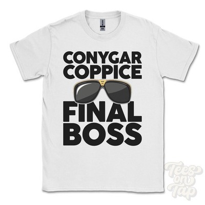 CONYGAR COPPICE FINAL BOSS T-SHIRT lustiges Weihnachtsgeschenk Manston Dorset England Ibiza