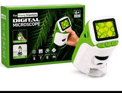 Kinder Digital Mikroskop 1000X Handgerät Tragbar MINT Wissenschaft Spielzeug