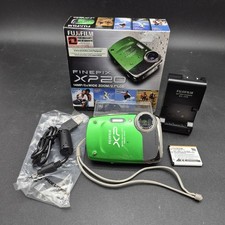 Fujifilm FinePix XP20 Waterproof Digital Camera 14MP Green 5x Zoom In Box /EUC