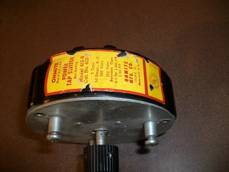 Ohmite power tap 3 position 50 amps (sold as is please read below)