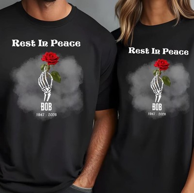 Bob Weir Memorial, Weir Tribute Shirt, Rest in Peace, Memorial couple gift