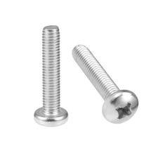 M8x40mm Machine Screws Pan Phillips Cross Head Screw Fasteners Bolts 10Pcs