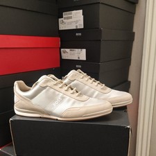 Hugo Boss mens Saturn Low Trainers beige  Size  11 Brand New Boxed rrp£179