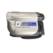 Sony Handycam DCR-DVD650 DVD Flash Media Camcorder Silver 60x Zoom Untested Part