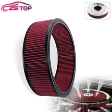14x 4 Red Round Washable Air Filter Element Reusable Cotton Gauze