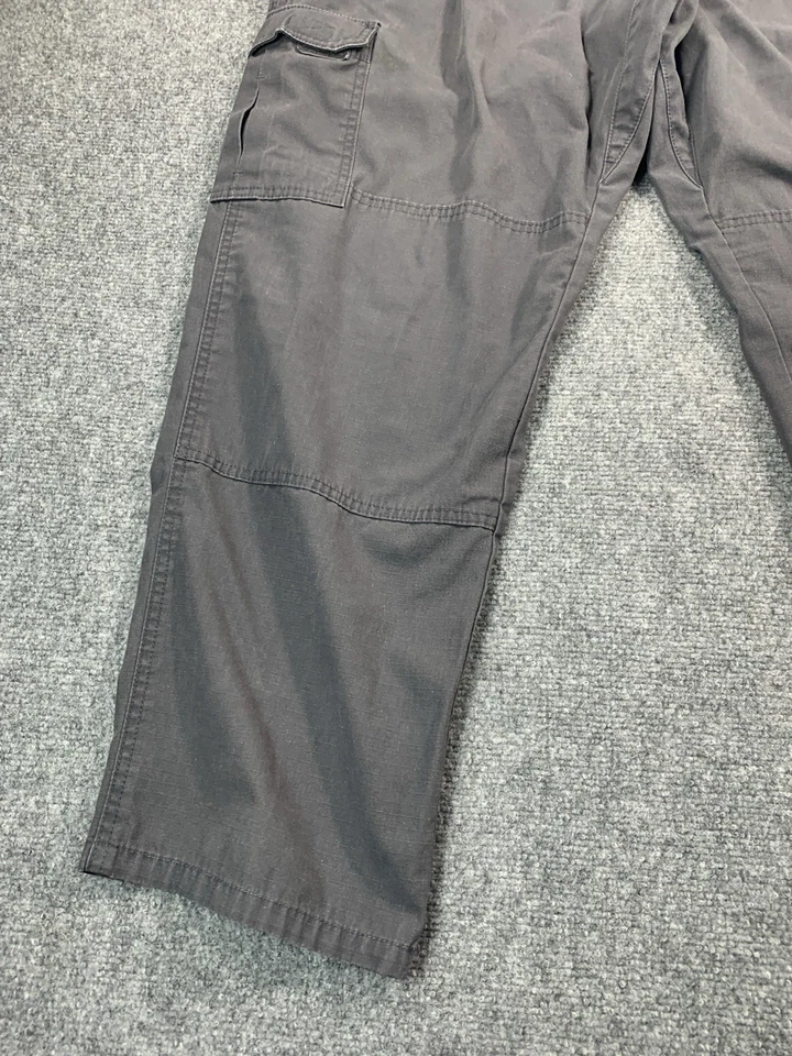 Calça tática masculina 5.11 34 bolsos de carga sarja perna reta azul - Imagem 2 de 4