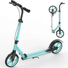 Defun Tricycle Scooter for Ages 6+8IN, Max Load 240 LBS, FoldableMINT GREEN