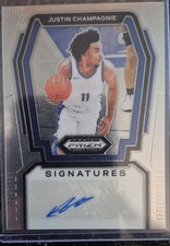 2024-25 Panini Prizm Draft Picks - Signatures Justin Champagnie #S-JCM (AU, RC)