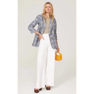 Veronica Beard Blue Plaid Beacon Dickey Jacket size 4