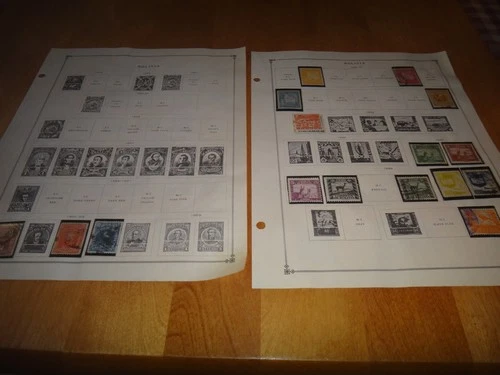 bolivia mint never hinged and used stamps 33 pages