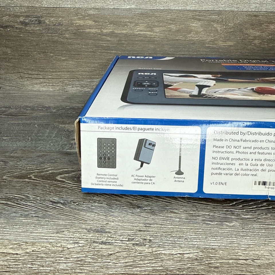 RCA 7" Widescreen LCD Portable Digital TV RTV86073 Built-in Rechargeable Battery - Image 2 of 4