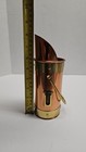 vintage copper and brass fireplace match holder — photo 5