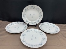 J. Haviland "BLUE GARLAND" Germany Set of 4 Dinner Plates 10"