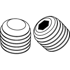 Socket Set Screw, Flat, 5/16-24X5/16, Pk50, Ssffia0310031-050P