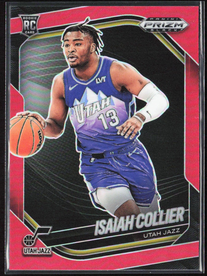 2024-25 Panini Prizm Black Isaiah Collier Red Rookie /299 #32 Jazz