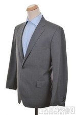 BROOKS BROTHERS Regent Gray Striped 100 Wool Blazer Sport Coat Jacket - 46 R