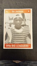 Bo Jackson 1990 Simon & Schuster Little Big Leaguers Book Card