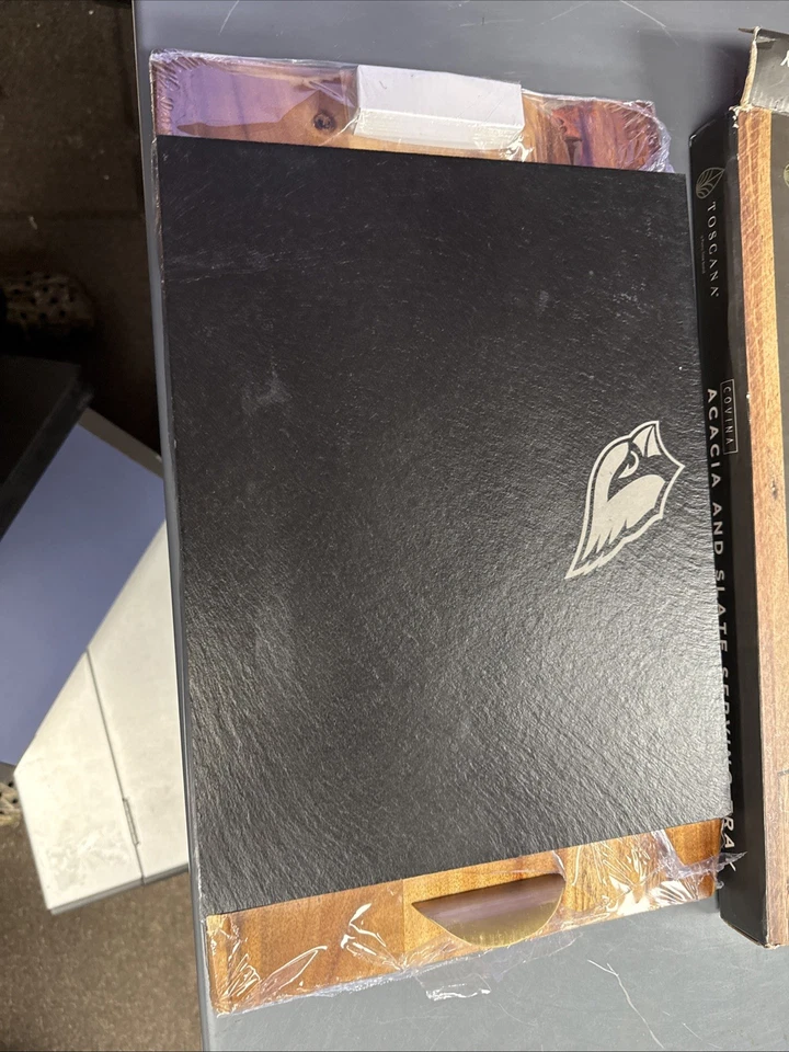 PICNIC TIME NFL Covina - Bandeja para servir acacia y pizarra Foto 3 de 4