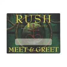 Rush 2010 Time Machine Concert Tour Meet & Greet Backstage Pass