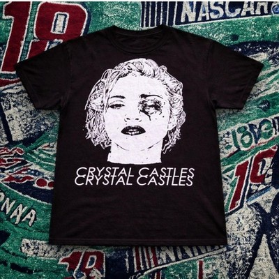 Y2k Crystal castles face graphic tshirt, vintage tshirt