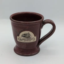 Sunset Hill Stoneware Pottery Mug Made in the USA Brown Shay Station Coffee co