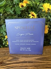 Spongell Sugar Plum Body Wash Infused Buffer Multi Use Sponge 3 oz- NIB