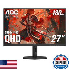 AOC Q27G4XN 27" QHD 180Hz 1ms Gaming Monitor, Adaptive-Sync, HDMI, DP, PS5/Xbox