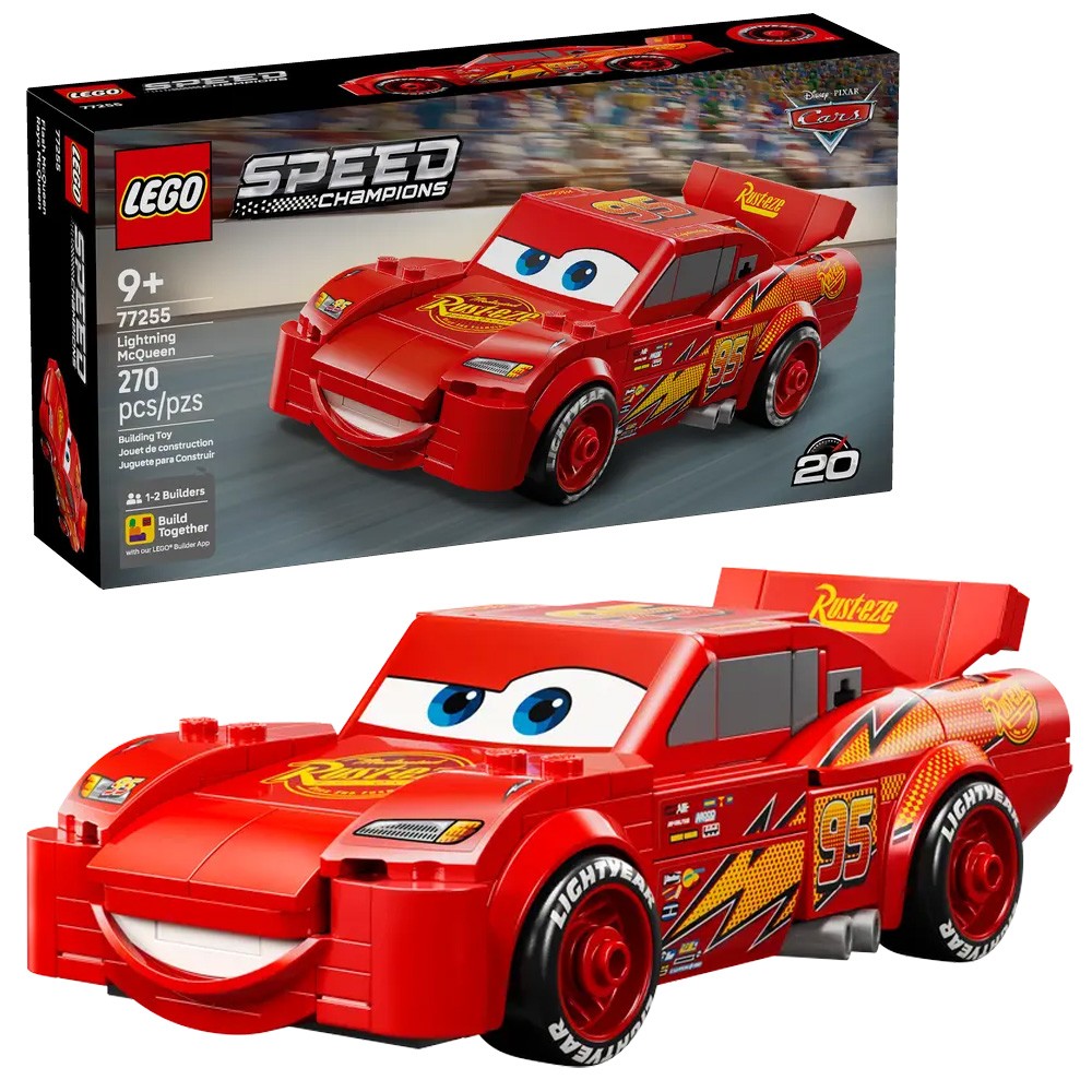 LEGO Speed Champions Lightning McQueen Race Car Toy - Collectible Multicolor - Image 7