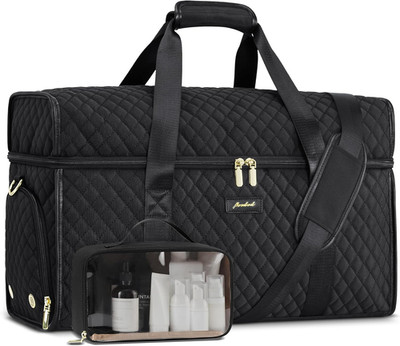 Weekender Travel Duffle Bag for Women: Overnight Bags with Shoe Compartment Carr