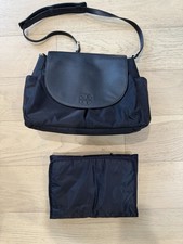 Tory Burch Thea Black Nylon Messenger Diaper Bag with Changing Pad