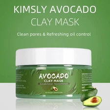 Turmeric Green Tea Avocado Clay Facial Mud Mask Deep Skin Care Face Body Beauty