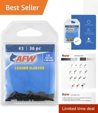 Versatile Fishing Crimp Sleeves – Pro Quality for Leaders – 36 Count Bulk Offer