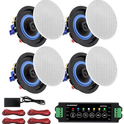 4-Zoll-320-Watt-2-Wege-Bluetooth-Ceiling-Speakers-Paket für Home Theater Syst...