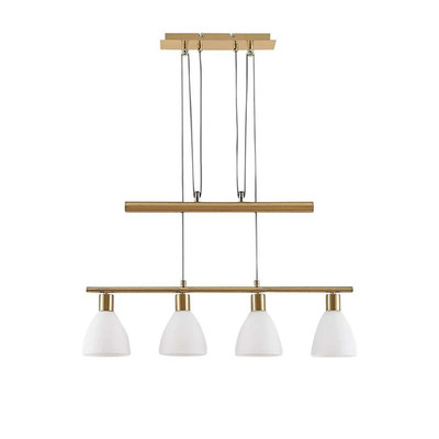 Lindby Esszimmer-Hängeleuchte Simeon Hängeleuchte Lampe Leuchte E14 messing m236